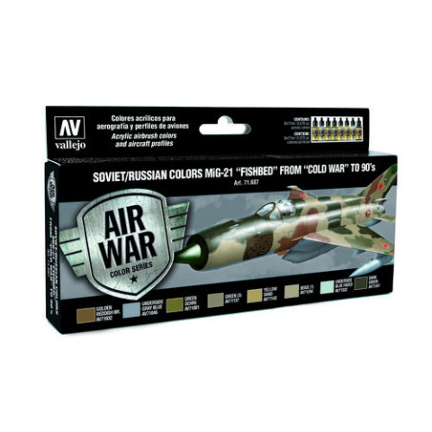 Air Paint Set - Soviet/Russian Colors MiG-21 Fishbed from 50s to 90s 