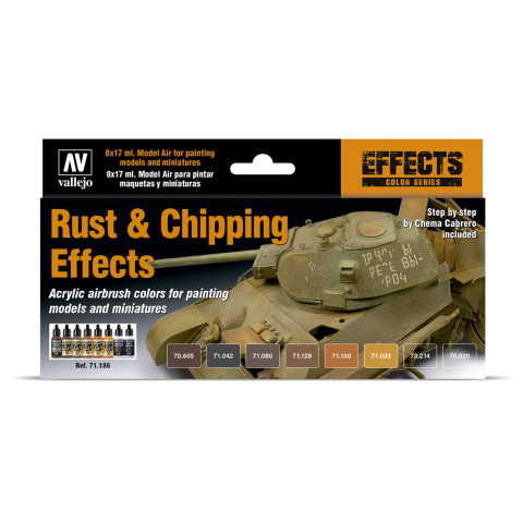 Model Air Rust & Chipping Effects 8 kleuren  -71186