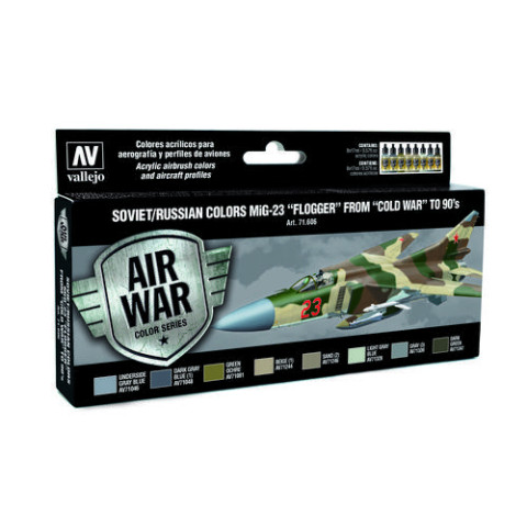 Air Paint Set - Soviet/Russian Colors MiG-23 Flogger from 70s to 90s  
