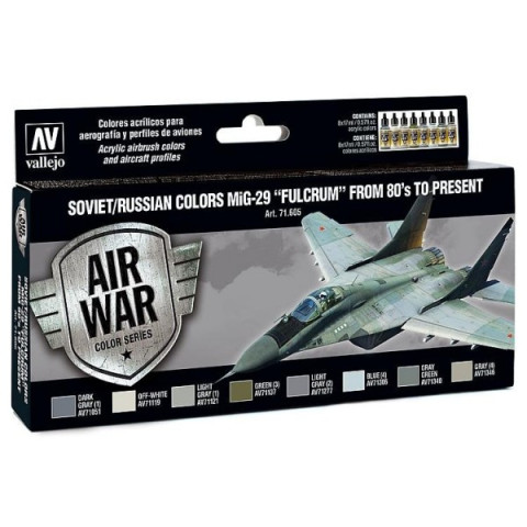 Model Air Paint Set - Soviet/Russian Colors MiG-29 "Fulcrum" from 80's to Present -71.605
